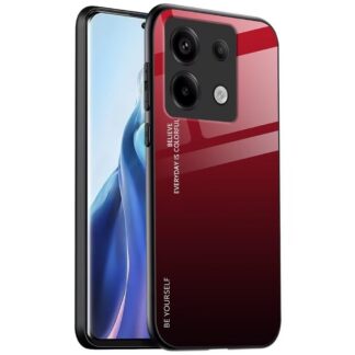 Redmi Note 13 Pro 5G telefonikaaned, klaasist, punane ja must
