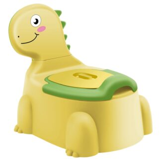 Dinosauruse-kujuline lastepott, kollane