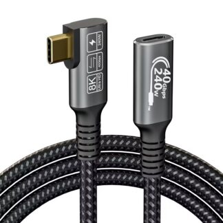 USB4 pikenduskaabel, 240W, 40Gbps (50cm)