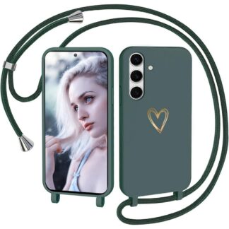 Samsung Galaxy A53 5G telefonikaaned, südame mustriga, roheline