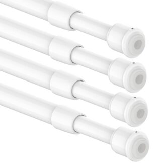 Pikendatavad kardinapuud, valge (4tk, 60-85cm)