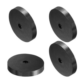 Vibratsioonivastased kummiseibid, must (4tk, 10x2x2cm)