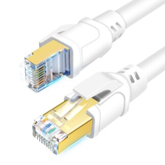 Etherneti kaabel CAT 8, valge (20m)