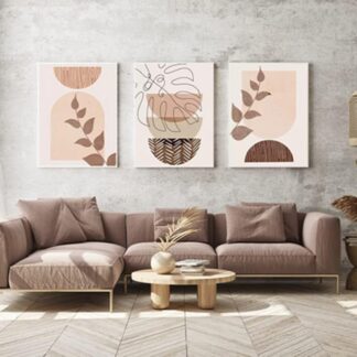 Abstraktsed seinapildid, raamita (3tk, 20x30cm)