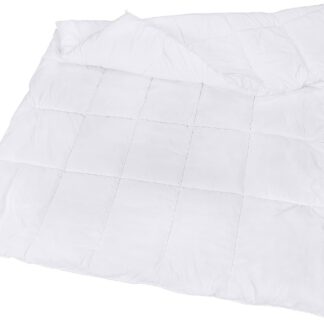 Tekk, valge, keskmise paksusega, kiudtäidisega (200x220cm, 370g/m²)