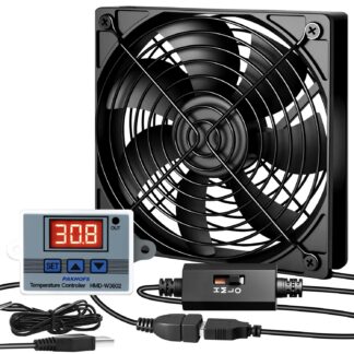 USB ventilaator arvutile, temperatuurinäidikuga (12cm)