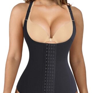 Naiste rinnaalune taljet koondav korsett, must (3XL)