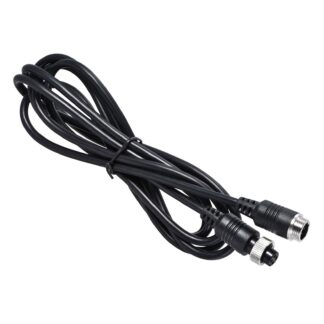CCTV pikenduskaabel, 4-pin, vaskne, must (2m)
