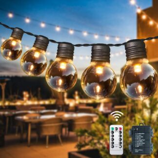 LED valguskett õue, soe valgus (9m, 20 LED, pult)
