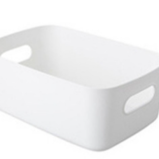 Väike plastikust hoiukorv sangadega 20x13x7 cm
