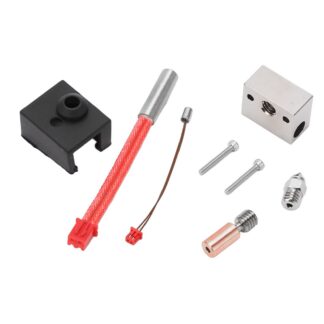 3D-printeri kuumpea komplekt (24V, 40W) 3D Printer Bimetal Hotend Kit Throat Tube Nozzle Heating Block 24V 40W – up to 300°C