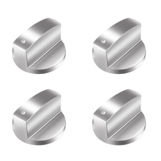 Gaasipliidi nupud, hõbedased (4tk, 6mm)