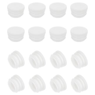 Ümmargused torukorgid, valged (16tk, 22mm)