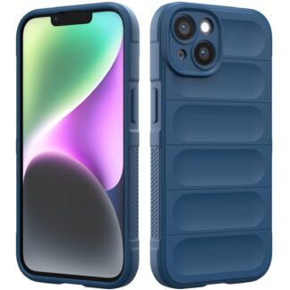iPhone 14 telefonikaaned, silikoonist, tumesinine, kaamerakaitsega