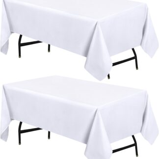 Valge laualina (2tk, 150x215cm), polüester