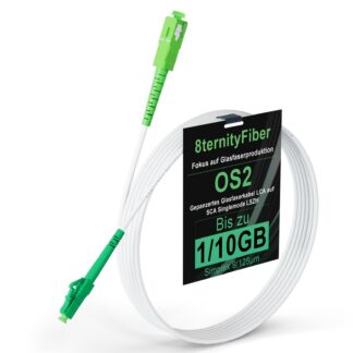 Soomustatud valguskaabel LC/APC-SC/APC, valge (25m, 3mm)
