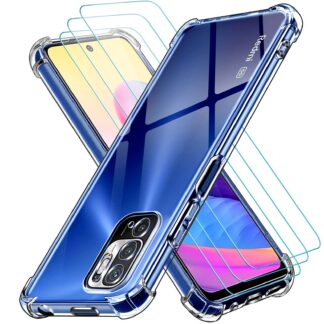 Telefonikaaned ja ekraanikaitsed Redmi Note 10 5G / Poco M3 Pro (3tk, läbipaistev)