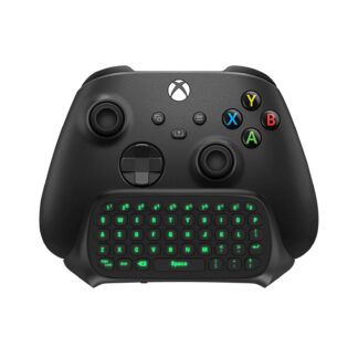 Juhtmevaba mini-mänguriklaviatuur Xboxile, must, rohelise valgusega