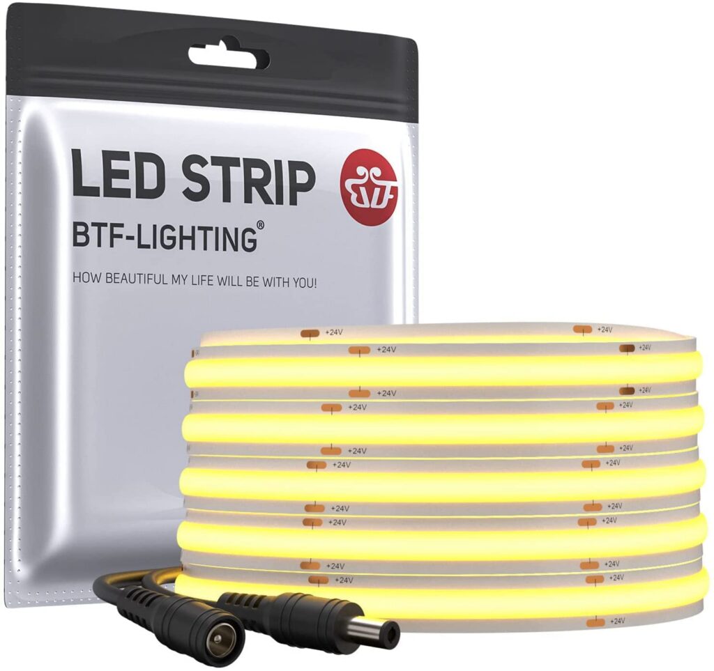 Painduv COB LED-riba, soe valgus, hämardatav (5m, 480 LED, ainult riba)