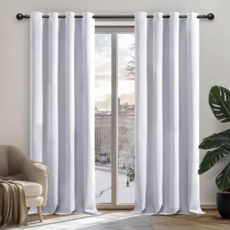 Väikesed termo-pimenduskardinad, mustad (2tk, 115x105cm)