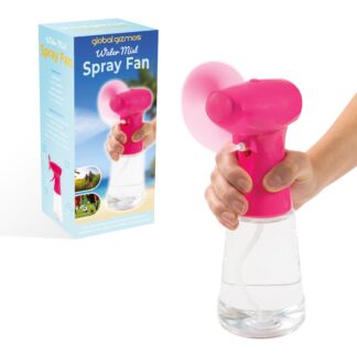 Pihustiga käsi-ventilaator, roosa (400ml)