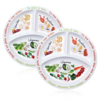 Portsjonite kontrolli taldrikud, prantsuskeelsed (2tk)