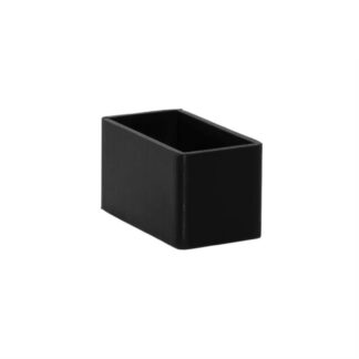 Ristkülikukujulised toolijala katted, must (12tk, 25x50mm)
