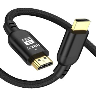 4K HDMI kaabel, punutud, must (25 meetrit) 48Gbps Ultra High Speed HDMI 2.0