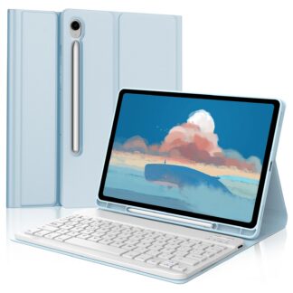 Tahvelarvuti klaviatuuriga ümbris Samsung Galaxy Tab S9 FE, helesinine (27.5cm)
