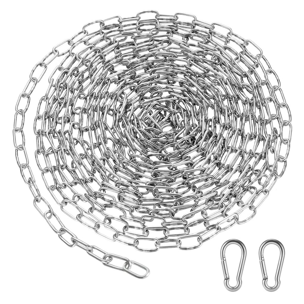 Roostevabast terasest kett karabiiniga (3mm, 3m)