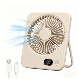 USB-ga laetav lauaventilaator, 5 kiirust
