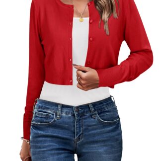 Naiste lühike kampsun-bolero, punane (XL)