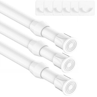 Pikendatavad riidepuud vms, valge (2tk, 18-27cm)