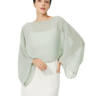 Šifoonist hõlst naistele, heleroheline (L/XL)
