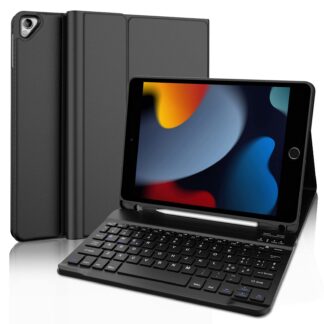 Klaviatuuriga ümbris iPad 7/8/9 ja Pro/Air 10.5 (26-27cm)