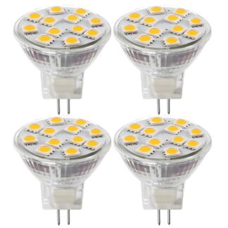 LED pirnid MR11 GU4, soe valgus (4tk, 2.4W, 12V)