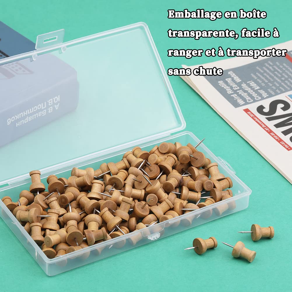 Puidust rõhknõelad (100tk) - Pilt 4