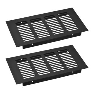 Ristkülikukujuline ventilatsioonirest, metallist (2tk, 20x10cm)