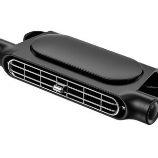 Kahepealine auto ventilaator tagaistmele, 3 kiirust, USB, must