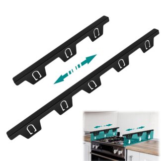 Pikendatav pliidi vahekate, must (37-73cm)