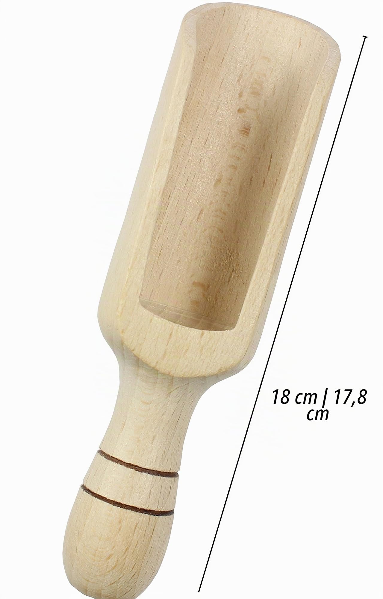 Puidust mõõtekühvel (18cm) - Pilt 2