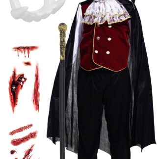 Vampüüri kostüüm poistele, must
