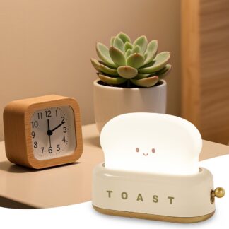 Lastetoa hämardatav LED öölamp, röster, kollane