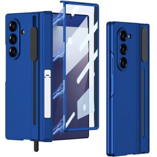 Samsung Galaxy Z Fold 7 telefonikaaned, sinine, ekraanikaitsega