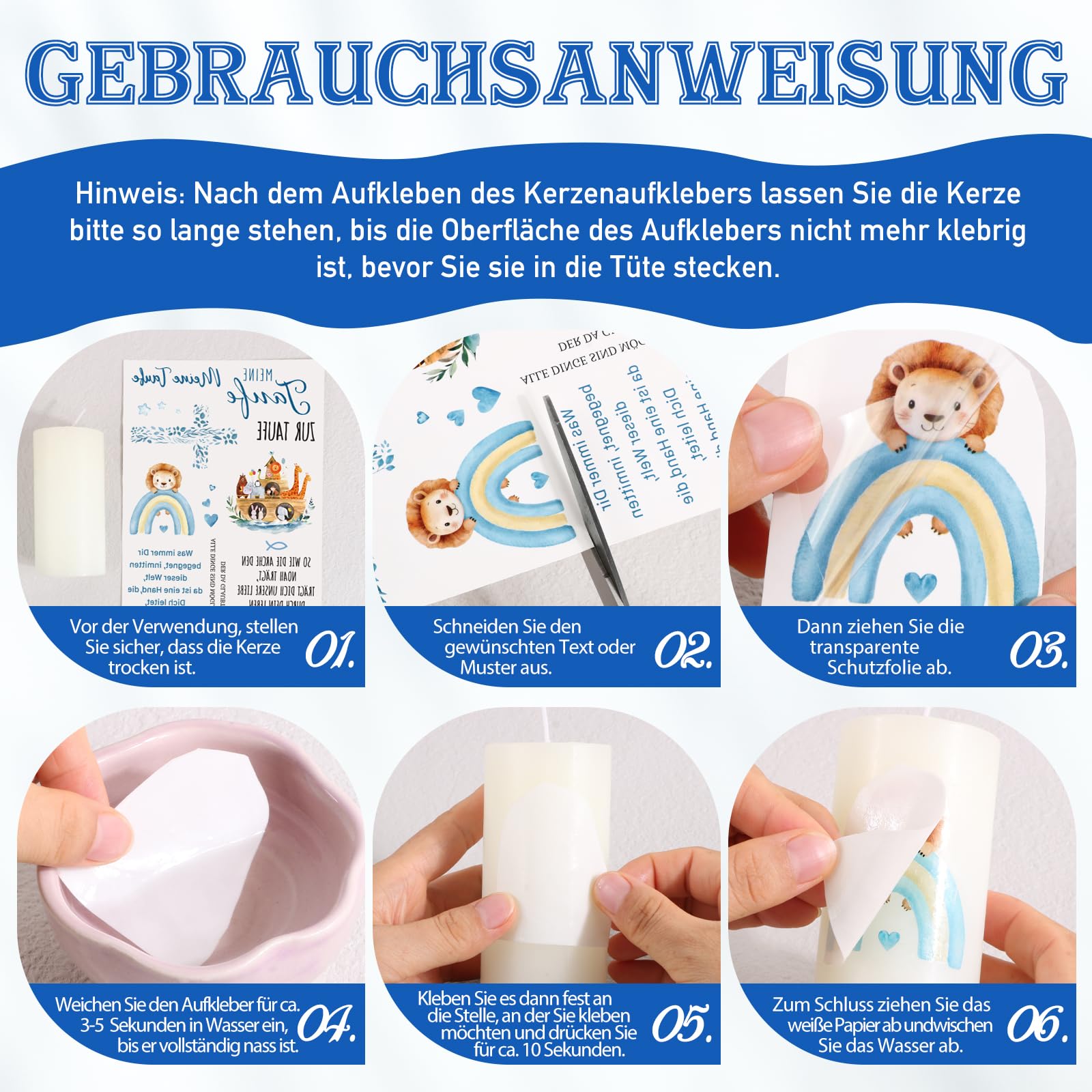 Küünlakleebiste komplekt, kuldne (2tk) - Pilt 3