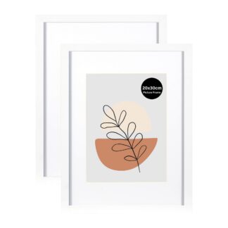 Valged pildiraamid paspartuuga (2tk, 20x30cm)