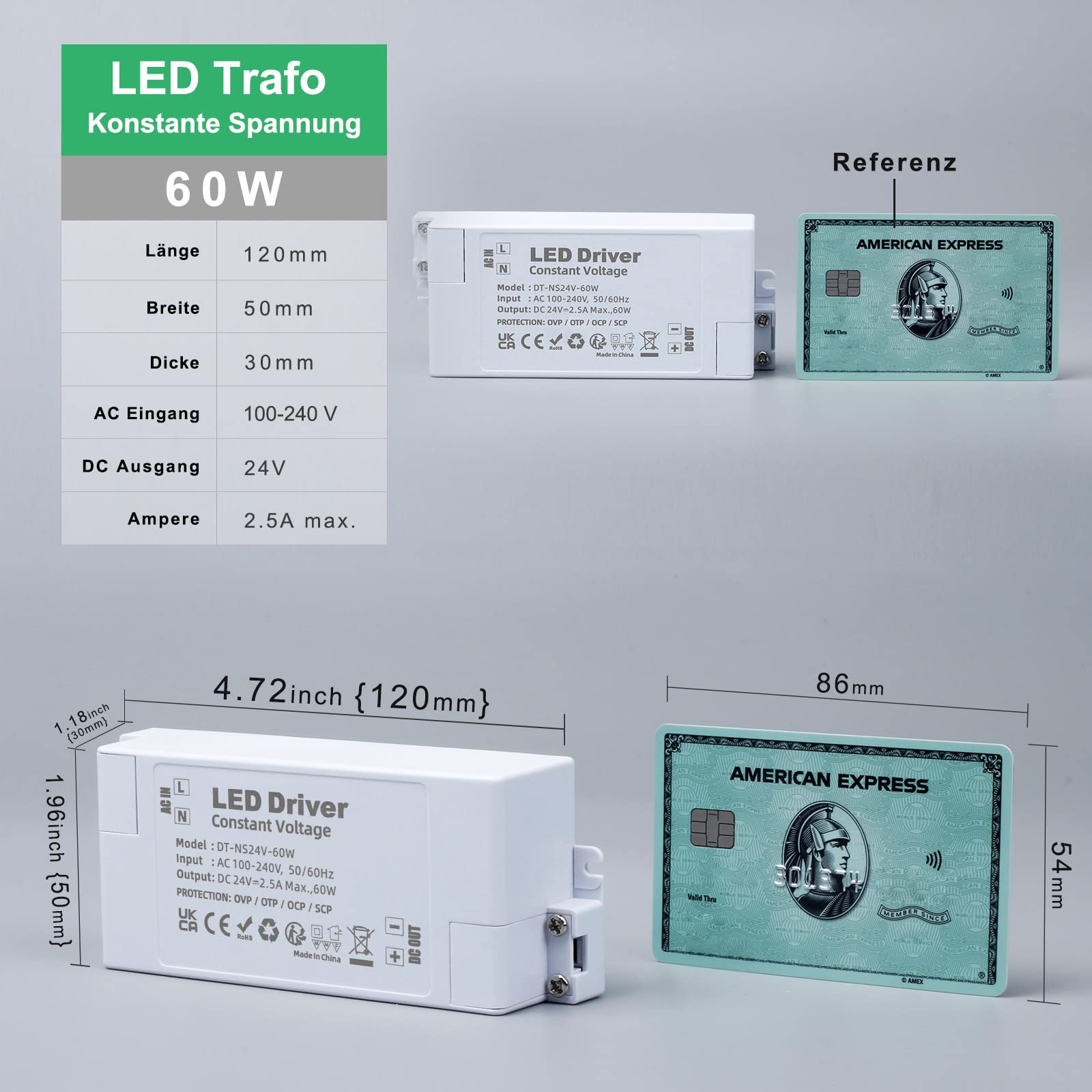 LED trafo (24V, 60W) - Pilt 2