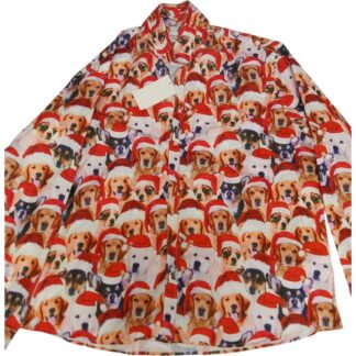 Koerte mustriga jõulusärk, suurus 3XL