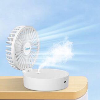 Käeshoitav ventilaator veepihustiga, USB-laetav