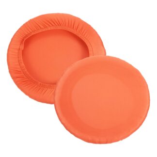 Venivad ümmargused baaritooli katted, oranžikaskollane (2tk, 24cm)